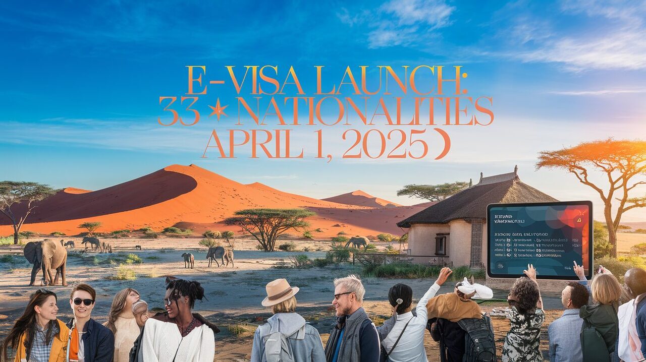 discover the new e-visa service launching in namibia on april 1, 2025, enabling travelers from 33 nationalities to easily access this stunning destination. enjoy streamlined application processes and explore the unique landscapes and rich culture of namibia.