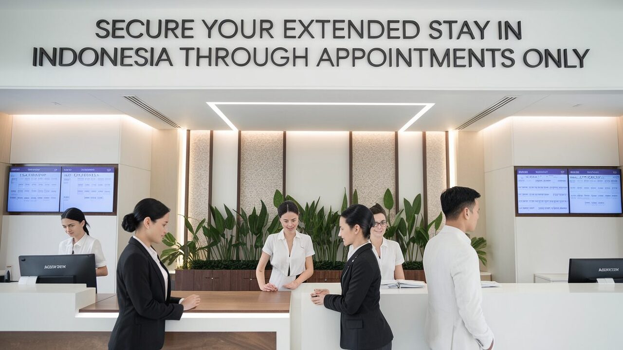 ensure a smooth and hassle-free experience for your extended stay in indonesia by booking appointments only. discover how to secure your accommodation and make the most of your time in this beautiful destination.