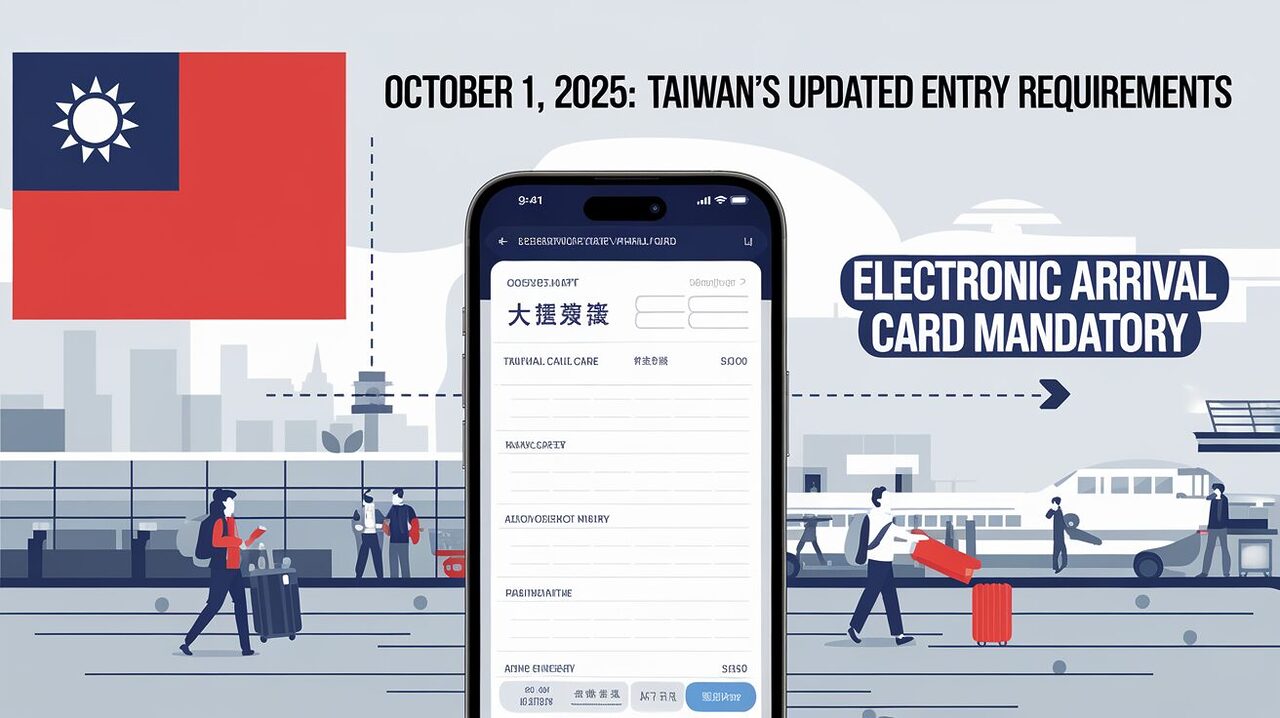 discover the upcoming entry requirements for taiwan as the electronic arrival card becomes mandatory starting october 1, 2025. stay informed about the essential travel documentation needed for a smooth journey to this vibrant destination.